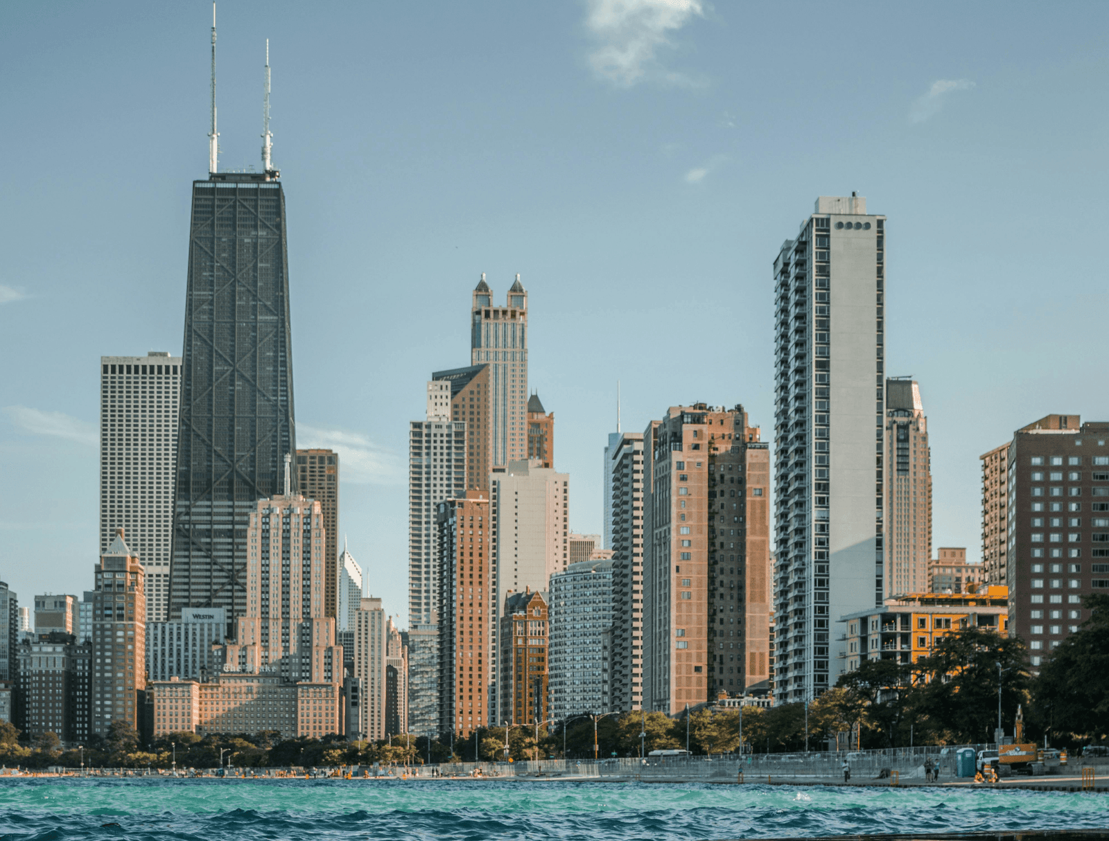 Chicago Skyline for the Chicago Mortgage Broker The Chicago Skyline Seen from Lake Michigan